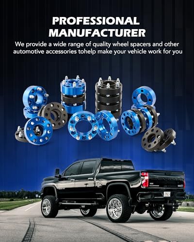 OMT 6x5.5 Wheel Spacers with 78.1mm Center Hub Bore, Set of 4 - color: Red, size: 6x5.5" Hubcentric