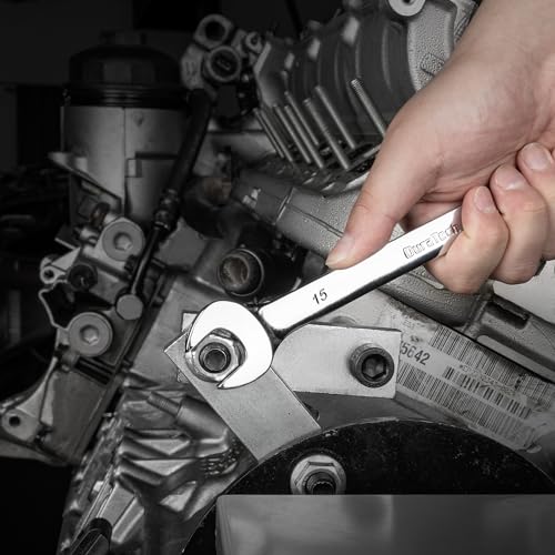 DURATECH 15mm Combination Wrench, Metric - size: 15 mm