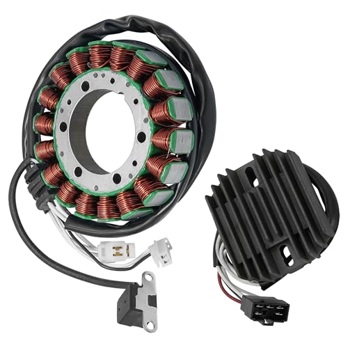 Caltric Stator and Regulator Rectifier Compatible With Yamaha V-Star 650 Xvs650 Classic Silverado Custom 2004-2010 / Xvs650 V-Star 650 Silverado 2004-2010
