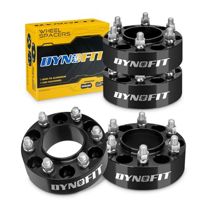 dynofit 2inch 6x135 Wheel Spacers for 2004-2014 Ford F150, 87.1mm HubCentric, M14x2.0 Thread Tire Spacers for 2003-2014 Expedition/Lincoln Navigator, 2005-2014 Lincoln Mark LT, 4Piece - size: 2 Inch (2004-2014 F150)