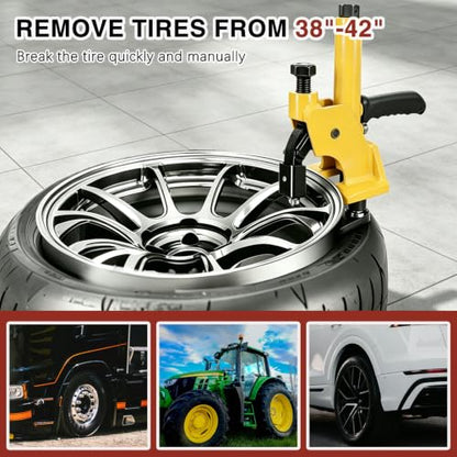 38"-42" Manual Tire Bead Breaker Tire Change Tool with Rubber Pad