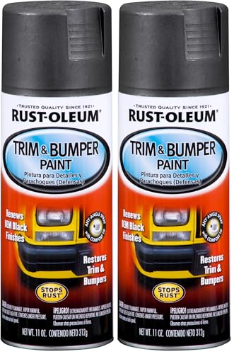 Rust-Oleum Black BlackRust-Oleum Automotive 251574 11-Ounce Trim and Bumper Spray, Matte, 11 Ounce (Pack of 2), Fl Oz - size: 11 Ounce (Pack of 2)