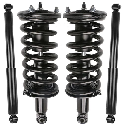 Front and Rear Strut Assembly Compatible with 2004-2015 Nissan Titan 4WD - size: 171358 37251