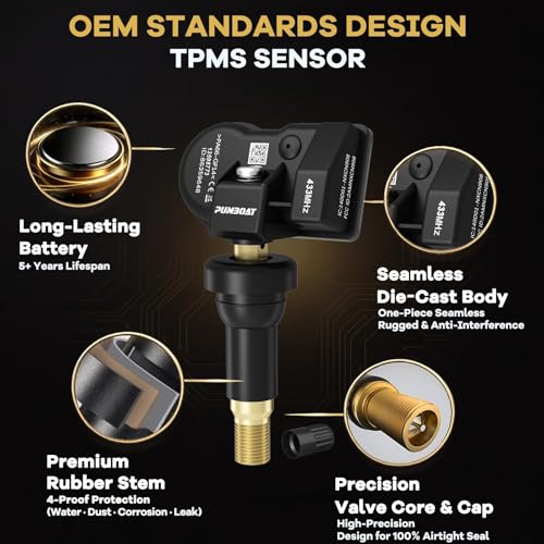 TPMS(Tire Pressure Sensor) FIT Silverado/Traverse/Malibu/Camaro 4pcs 433MHz