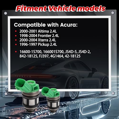 4-Pack Fuel Injectors Set | Compatible with Nissan Pickup Frontier Xterra 2.4L| Replaces 16600-1S700 FJ397 42-18125 - size: 4 X FJ397