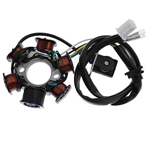 Hoypeyfiy Complete Electric Wiring Harness Wire Magneto Stator for GY6 150cc Performance Parts 4-Stroke Engine 125cc 150cc Pit Bike Scooter ATV Quad