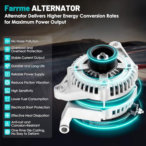 11240 Car Alternator Fit for Jeep Grand Cherokee Liberty Commander - size: 11240N for Grand Cherokee for Durango 3.7 4.7L