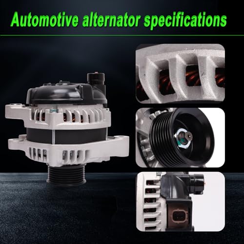 Alternator Compatible with 2009-2014 TSX 2008-2012 Accord 2.4L - size: 2008-2012 Accord 2.4L