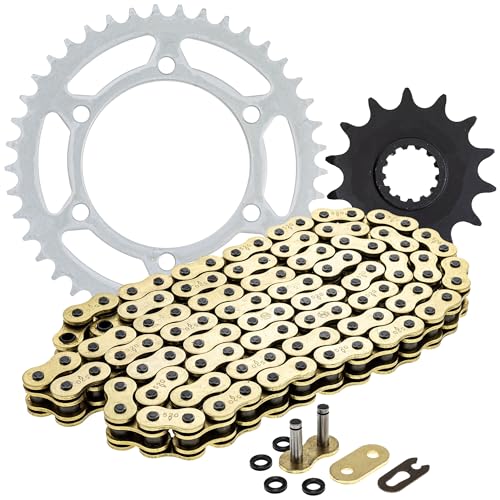 NICHE Drive Sprocket Chain Combo for Kawasaki Ninja 400 Front 14 Rear 41 Tooth 520 X-Ring 106 Links - size: X-Ring Chain