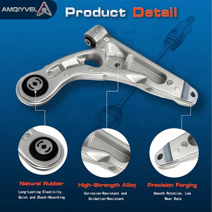 2Pcs Front Lower Control Arm with Ball Joint Assembly Compatible with 2014 2015 2016 2017 2018 Jeep Cherokee, Driver & Passenger Side Replaces K643179 K643180 - size: 2Pcs Front Control Arm Suspension Kit