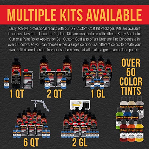 Custom Coat Reflex Blue Urethane Spray-On Truck Bed Liner Kit, 2 Gallon