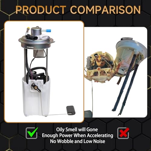 Electric Fuel Pump Replacement for 2004-2007 Chevy Silverado 1500/2500 & GMC Sierra 1500/2500 4.3L 5.3L 6.0L 8.1L V6 V8, OE# E3609M FG0340 with Sensor & Seal Ring - color: E3609M