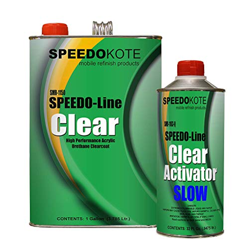 Speedokote Clear Coat 2K Acrylic Urethane, SMR-1150/1103-Q 4:1 Gallon Clearcoat Slow Kit.
