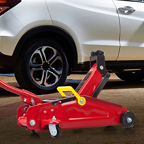 Big RED 1.5 Ton Hydraulic Trolley Service/Floor Jack with Blow Mold Case - size: 1.5 Ton (3,000 lb) with case, style: Steel