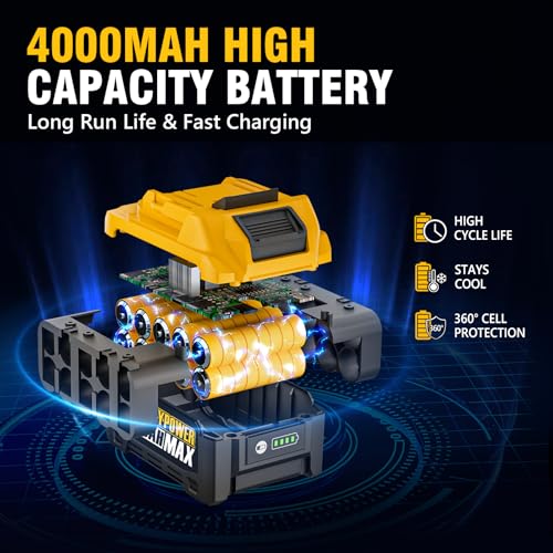 1500 FT-LBS(2000N.M) Cordless Impact Wrench, 1/2" High Torque - size: 1500Ft-lbs /1x Battery