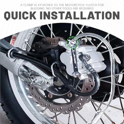 Brake Bleeder Kit with One Way Check Valve, Hydraulic Brake & Clutch Bleeding Tool, Universal Brake Bleeder Hose with Clamp for Car Motorcycle Truck ATV