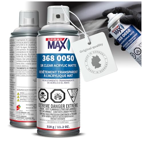 SprayMax 1K Acrylic Matte Clear Coat | Clear Coat Spray Paint for Cars