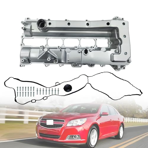 55580751 Aluminum Engine Valve Cover Compatible with 2016-2019 Chevy Malibu Hybrid 1.8L L4 Replace# 25203563 - color: 2016-2019 Chevy Malibu Hybrid