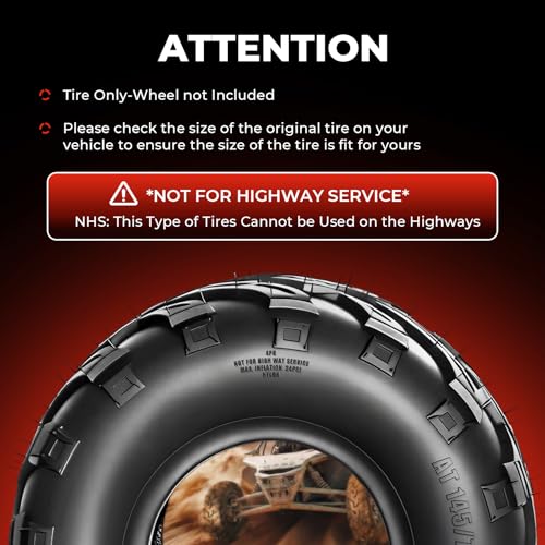 ATV Go-Karts Tires 145/70-6,4 PR Mini Bike Tires,Tubeless,Pair of 2 - size: 145/70-6