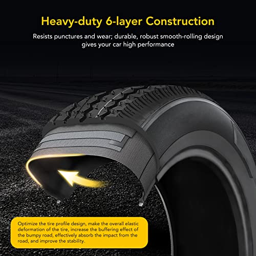 GarveeTech 5.30-12 5.30x12 530-12 5.30-12 Trailer Tire with 12 in Rims, 2 Pack 5.30 12 Tires 4 Lug on 4 in, Load Range C, 6PR, Muti Function Lawn Mower & Tractor Turf & Boat Tire - size: 5.30-12, style: 4 lug