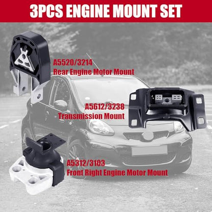 Engine Mount Motor Compatible with Fits 2012-2018 Ford Focus L4 2.0L A5520 A5312 A5612 - size: 2012-2018 Ford Focus 2.0 L