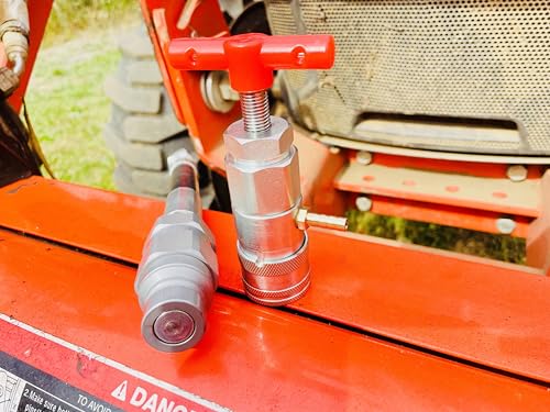 1/2" ISO 16028 Flat Face Skid Steer Male Hydraulic Quick Coupler Pressure Decompression Relief Release Tool by Tractor Relief Tool™