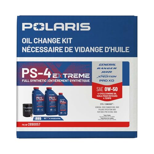Polaris PS4 Oil Change Kit, for RANGER, GENERAL & RZR Models - 2890057