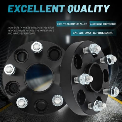 IRONTEK 5x114.3mm Wheel Spacers Compatible for Lexus ES300 300h, GS300 350 430 450, IS250, LS400 430; for Toyota Tacoma, Highlander, Rav4, Avalon Forged 1in Thread Pitch M12x1.5 Hub Bore 60.1mm 4PCS - size: 5x4.5-1in-4PCS