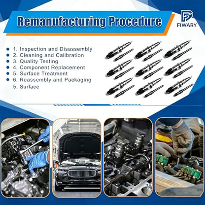 0445120050 0986435562 6Pcs Diesel Injectors W/Tube For Ram 2500 3500 6.7L