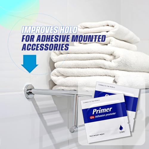 Nuanchu 8 Pcs Adhesion Promoter, High Performance Adhesion Promoter for Plastic, Double Tape Primer Increase for Automotive Molding Tape