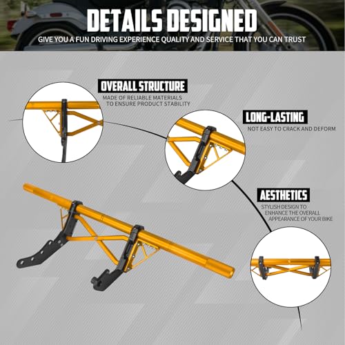 Engine Guard Crash Bar for Harley Softail 18-25 Yellow - color: Yellow