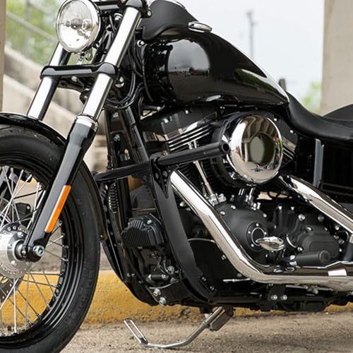 Mofun Front Engine Guard Crash Bar Fit for Harley Dyna 2006-2017 - color: Gloss Black