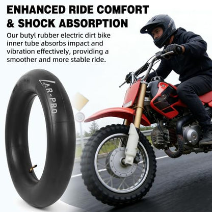 AR-PRO (2-Pack) 3.50-10 Inner Tube with TR87 Angled Valve Stem - size: 3.50-10", TR-87 Valve