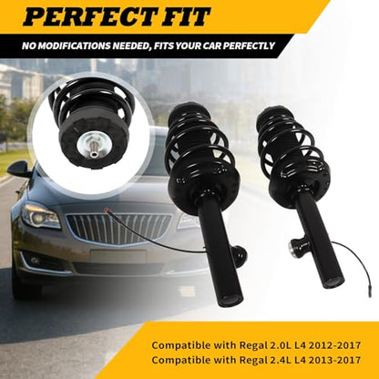 Front Electric Shock Absorber Struts Compatible with Regal 12-17