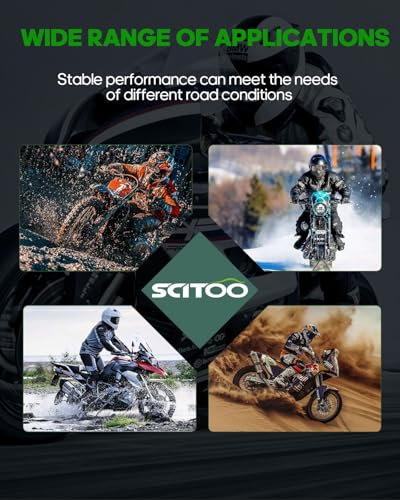 SCITOO Front and Rear Brake Pads for Forty Eight 2010-2013 FA381 FA387