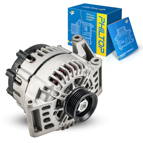 PHILTOP 11144N Alternator 120A Compatible with Pontiac 2006-2008 G6 2.4L - size: 11144N