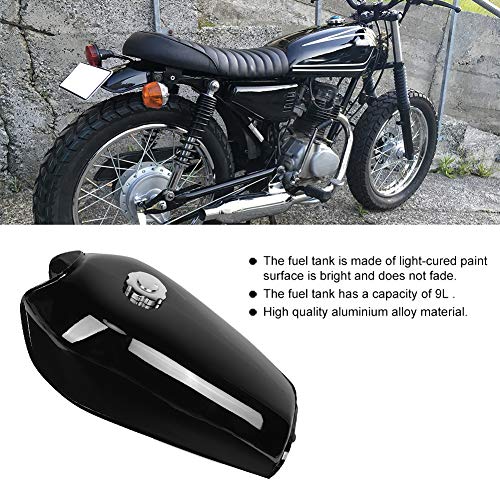 Motorcycles Fuel ,Universal Bright Black Retro Fuel Gas with Cover Switch Compatible for CG125, LIANGLIDE7SOXD9YZNA