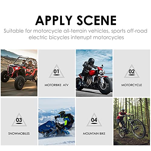Universal 7/8" 22mm Motorcycle Handlebar ON Off Switch Button Headlight Fog Brake Light Switch with Two Bullet Connectors Black Button