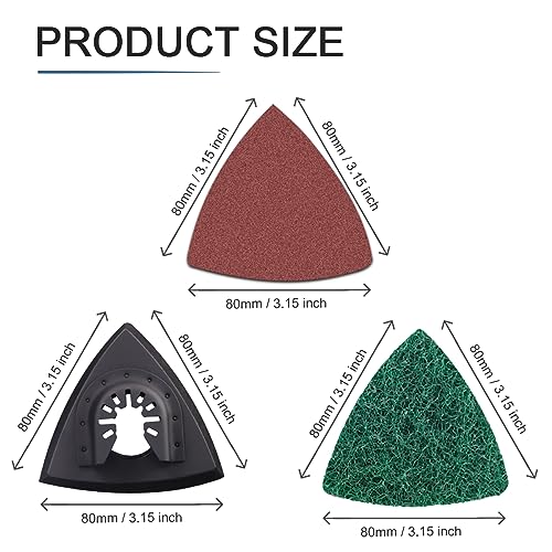 133 Pcs Oscillating Tool Sanding Pads Kit