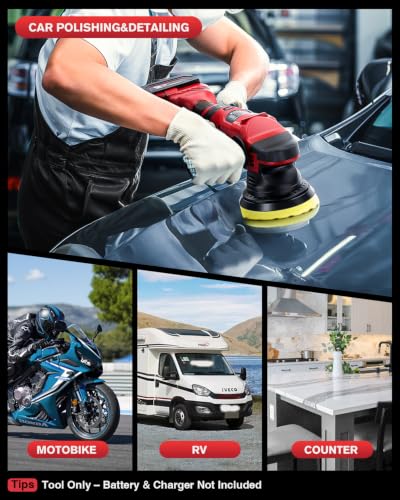 Brushless Car Buffer Polisher for Milwaukee M18 (No Battery)