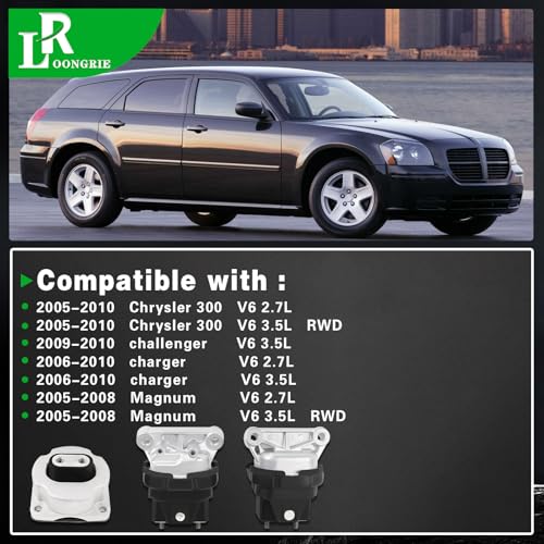 Engine Motor Mount Kit Compatible with 2005-2010 Chrysler 300 2.7L 3.5L