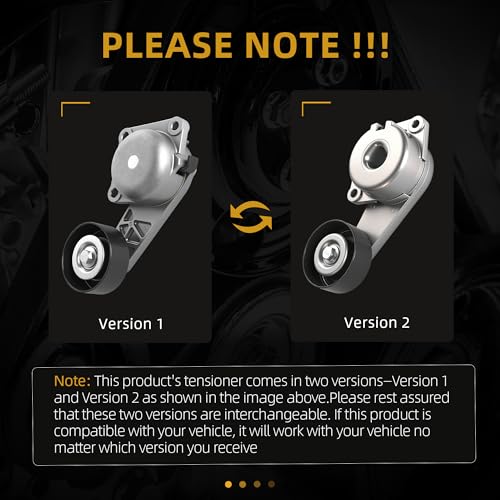 Belt Tensioner Serpentine Belt Idler Pulley Kit for Ford F150/F250 07-08 - size: for F150/F250/F350/Expedition 2007-2008
