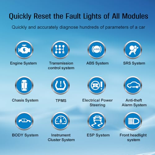 for Chevrolet Chevry Vehicle Obd2 Scanner Full System Check Engine Code Reader Scan Tools ABS SRS Transmission Chasis ESP TPMS System Car Diagnostic Tool