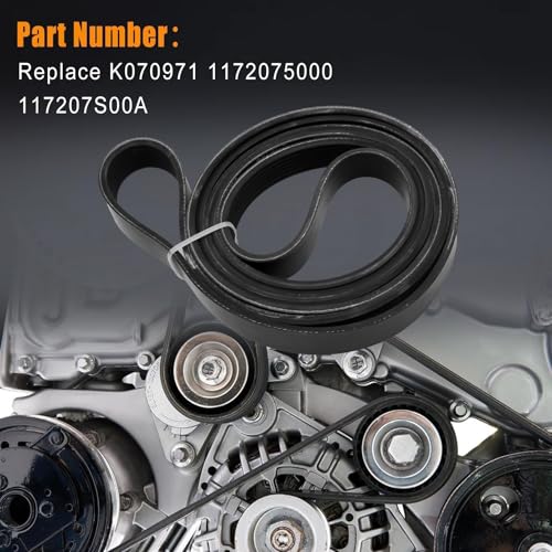 Engine Serpentine Drive Belt Replace K070971 7PK2465 5070973