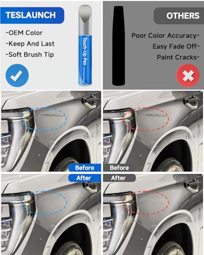Silver Coast Metallic GWT/WA102V Touch Up Paint Pen Compatible with GMC– DIY Car Paint Scratch Repair Kit, Automotive Paints, Exact Color Match for Scratches, Rust & Chip Repair - color: Silver Coast Metallic