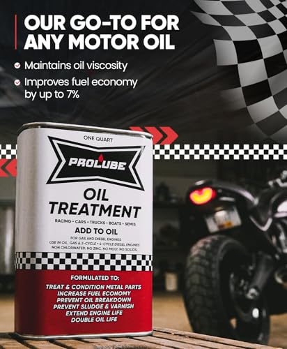 Prolube Oil Treatment - Engine Oil Additive for Gas & Diesel Engines - Reduces Wear, Noise, Vibration - Boosts Fuel Economy & Horsepower - Works on Transmissions & Differentials (1QT) - size: 32 fl oz