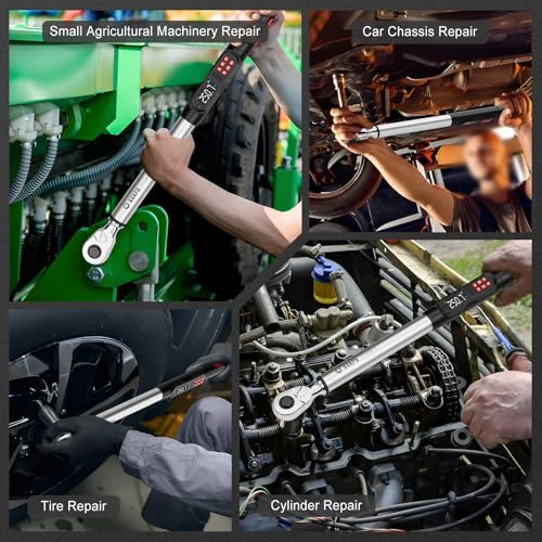 VANPO Digital Torque Wrench 1/2", 12.5–250.8 ft-lb for Automotive - size: 1/2-Inch-01