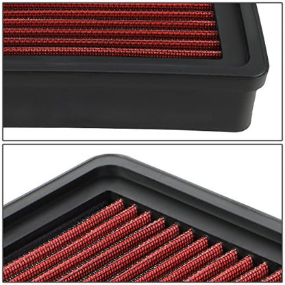 DNA Motoring AFPN-064-RD Washable Drop In Panel Air Filter Enhanced Engine Performance [Compatible with 93-97 Colt 1.5L/1.8L & 93-96 Mirage/Summit 1.5L/1.8L] - style: 93-94 Dodge Colt 1.5L