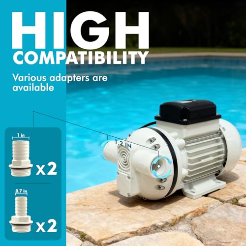 AC 110V-120V Diesel Exhaust Fluid Transfer Pump Self-Priming Electric Diaphragm DEF Pump for Urea, Oil, Water & Irrigation.Diaphragm Pumps with 400W, 10.6 GPM, 36ft Lift（White）