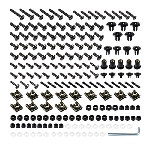 Fairing Bolt Kit for Honda CBR1000RR 2004-2011 Body Kits Screws Nuts-Black - color: Black